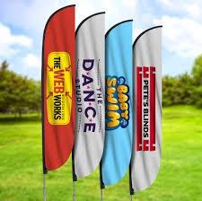 Feathered flag – custom printed