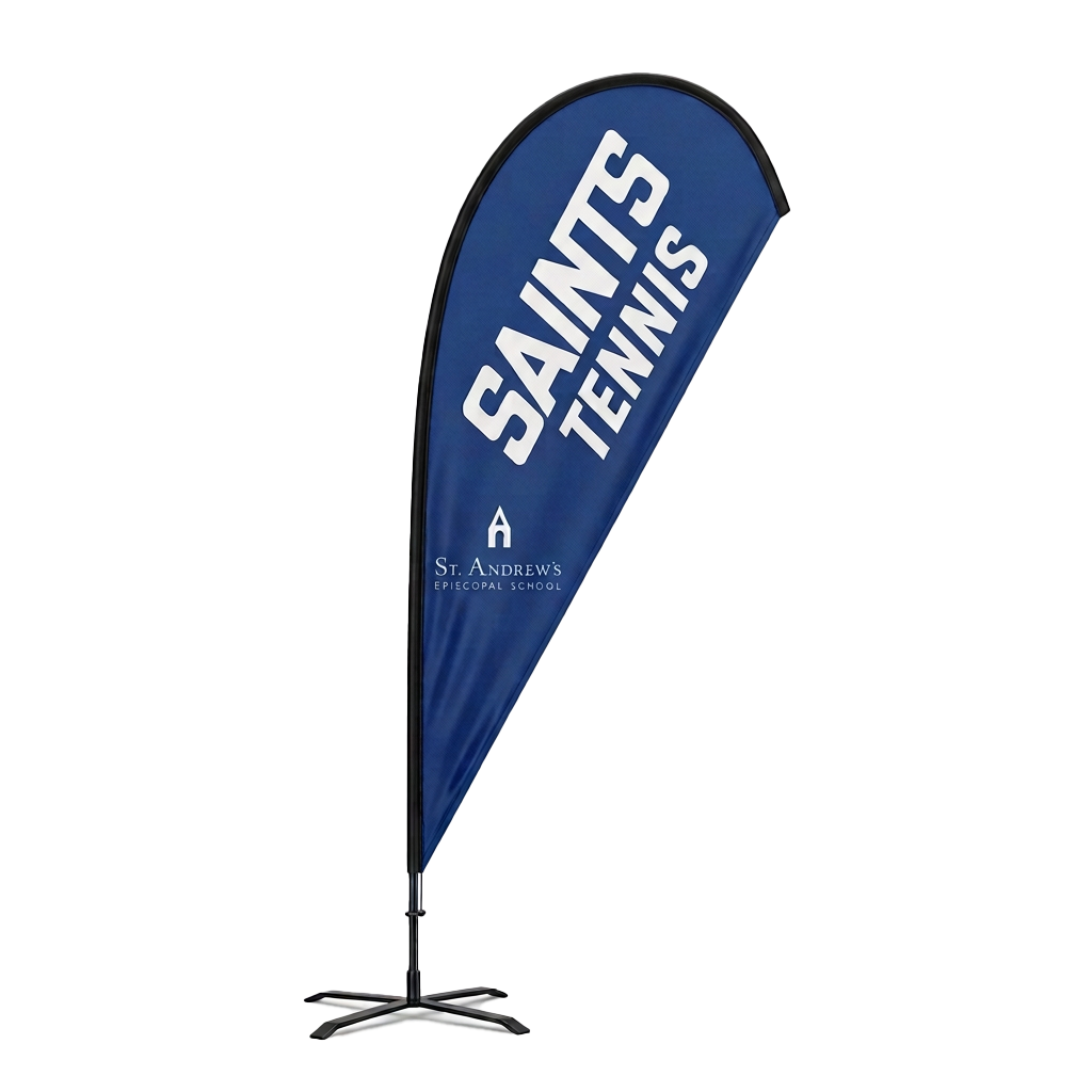 Teardrop flag – custom printed