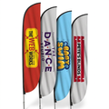 Feathered flag – custom printed