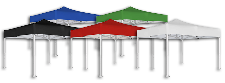 Standard canopies available colors: Black, Blue, Red, Green, White